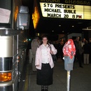Stacy at the Michael Buble concert