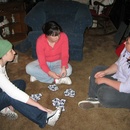 Playing cards at grandpa's house