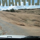 Passengers viewpoint in the jeep