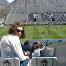 Our seats at the Spring Football Scrimmage