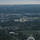 Cougar stadium with the lights on