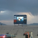 Glen Beck puts on a BYU hat