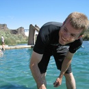 Jason getting the canoe ready