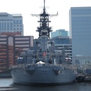 Rear view of the USS Wisconsin