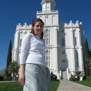 Kerry in front of the St. George Temple