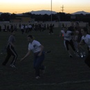Kerry playing flag football