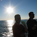 At the pier