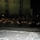 Christmas lights at Temple Square