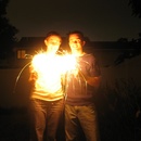 Jason & Kerrry with sparklers