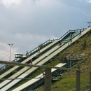 Ski jumpers get ready to go