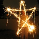 Kerry with a sparkler and a long exposure