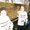 Kerry and Michelle hydrating after the Rex Lee Run 5k