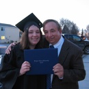 Angie and Dad, graduation