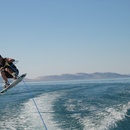 Cory wakeboarding