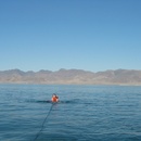 Kerry trying to wakeboard