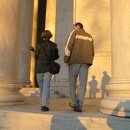 Scott and Angela at the Jefferson Memorial