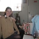 Opening presents from Kerry's family